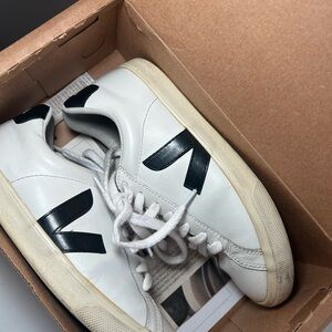 Veja  White and Black Sneakers